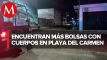 Hallan bolsas con restos humanos en Playa del Carmen