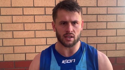 Penguin coach Maverick Weller after Saturday's NWFL win over Burnie