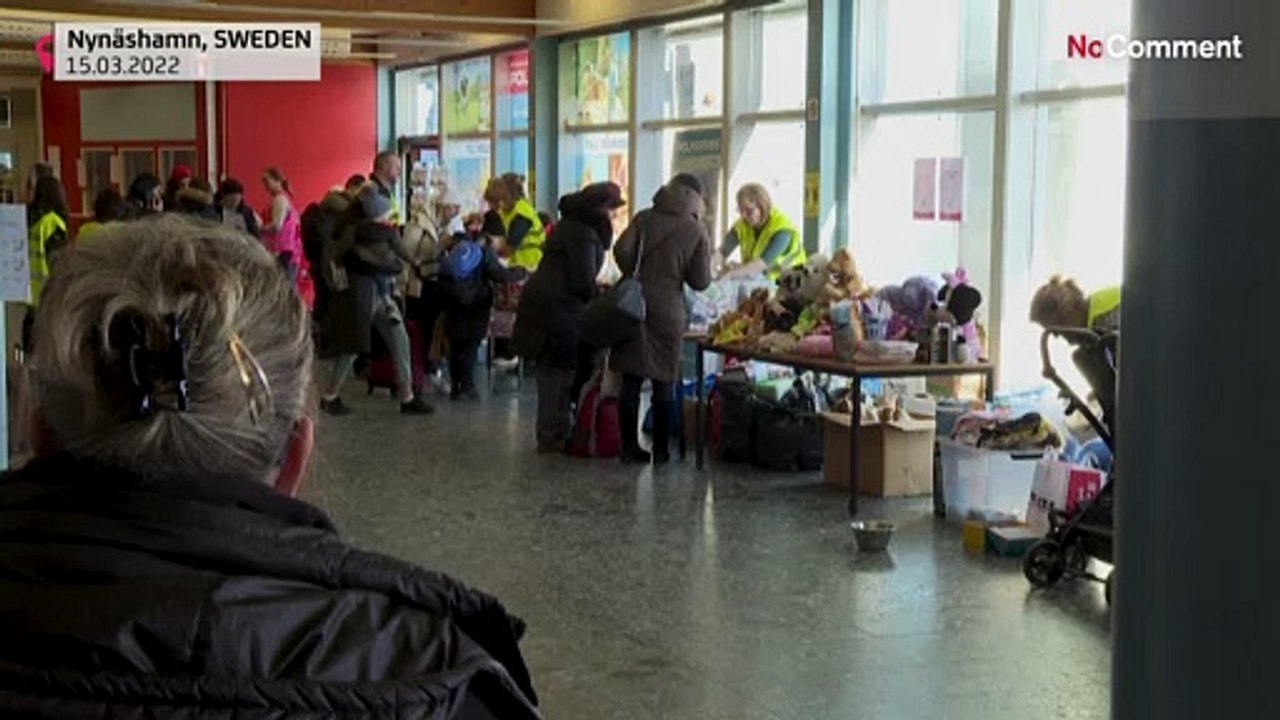 Svezia, rifugiati ucraini arrivano a sud di Stoccolma