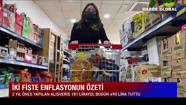 İki fişte enflasyonun özeti! 2 yıl önce 181 lira tutan alışveriş bugün 490 lira tuttu