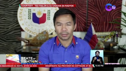 Pacquiao, tutol sa panukalang 4-day work week ng NEDA | SONA