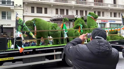 ☘️St Patrick's Day Parade in London 2022London Parade Walk [4K HDR]
