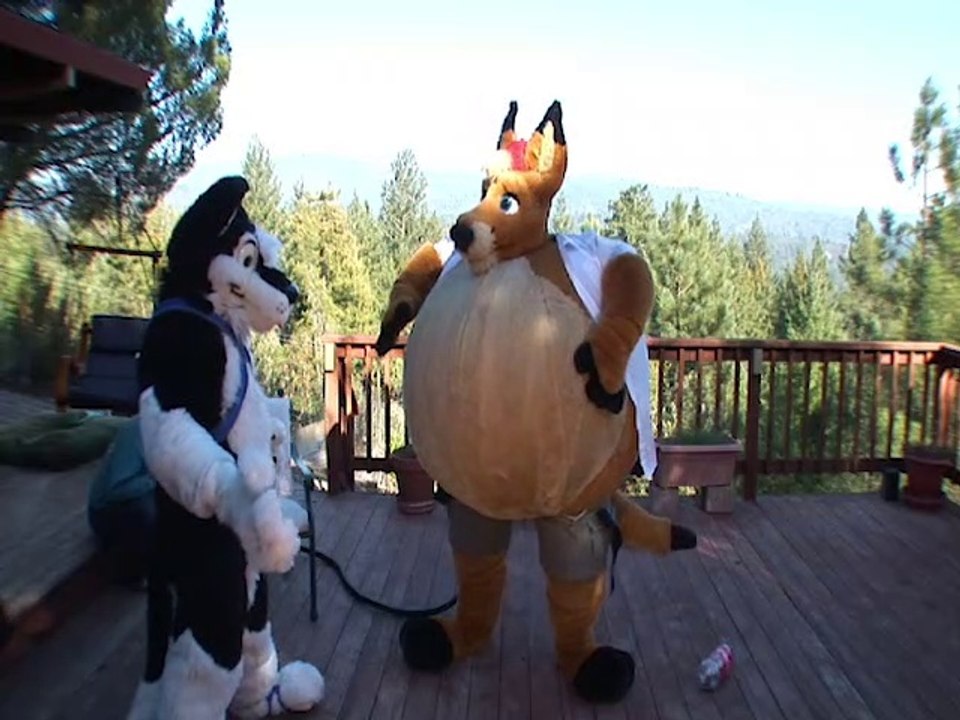 Inflatable Fursuit Test - 2007