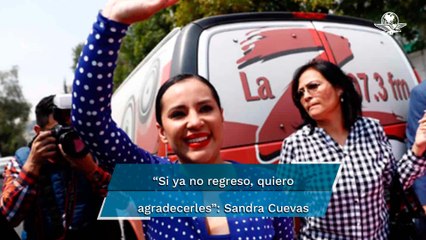 “Estoy lista para todo, hasta para ir a prisión”: Sandra Cuevas