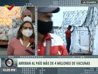 La Guaira | Arribó a Venezuela nuevo cargamento con más de 4 millones de vacunas contra la Covid-19