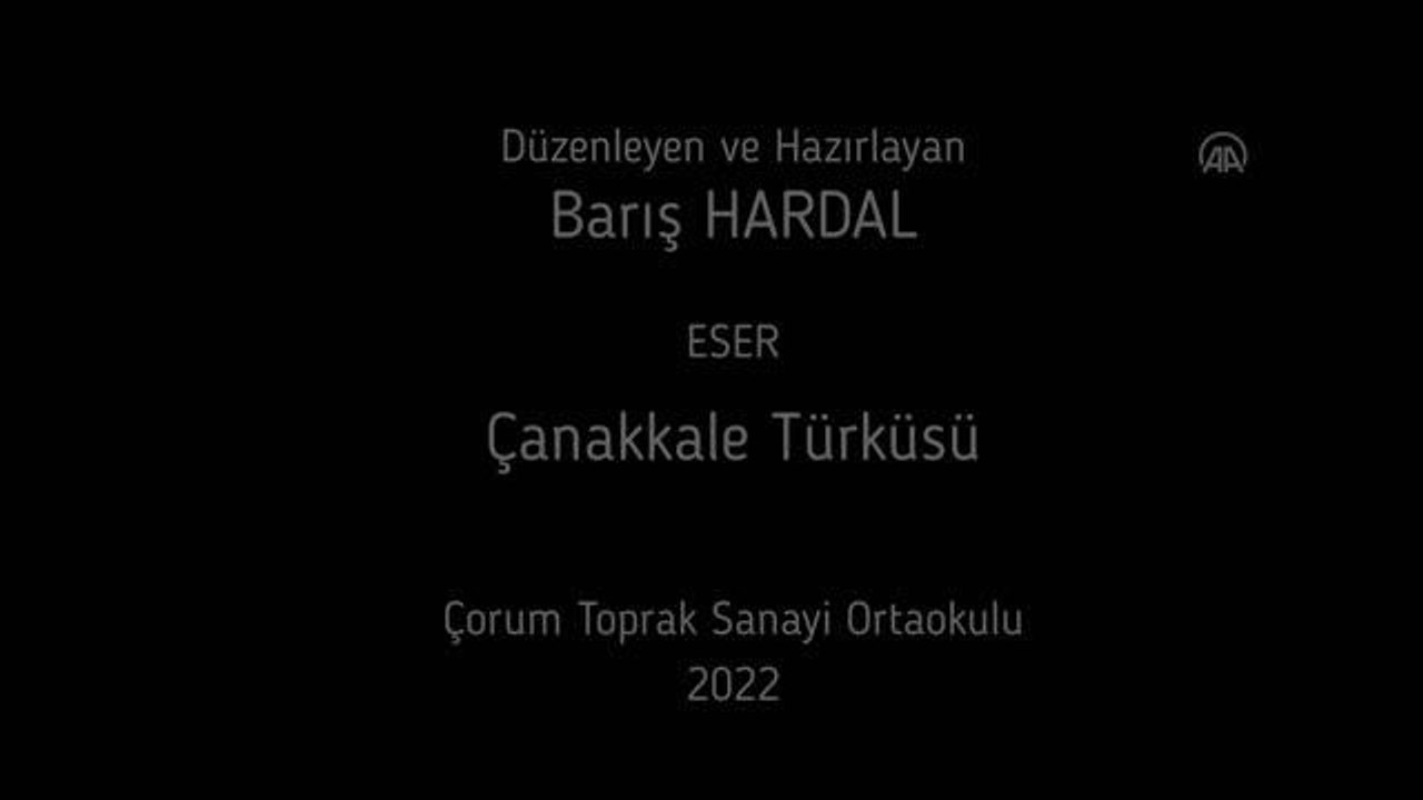 Son dakika haberleri: Öğretmen ve öğrenciler Çanakkale şehitlerini "Çanakkale Türküsü" ile andı