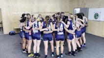 Wynyard women celebrate their 56-point win
