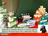 Ministerio Público hace entrega de 4.ª donación de insumos y equipos médicos al Hospital Militar