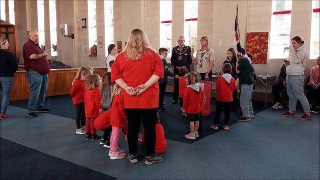 Investiture of the first Squirrel Section in Worthing at 2nd Goring Scout Group