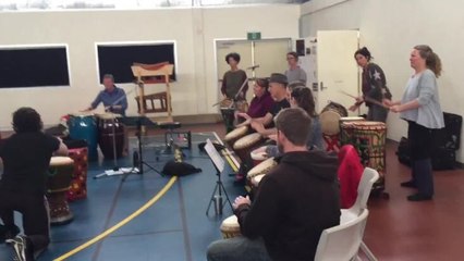 Bega Big Groove rehearsals
