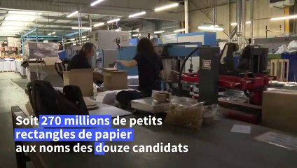 Présidentielle: dans les coulisses d'une imprimerie qui fabrique les bulletins de vote