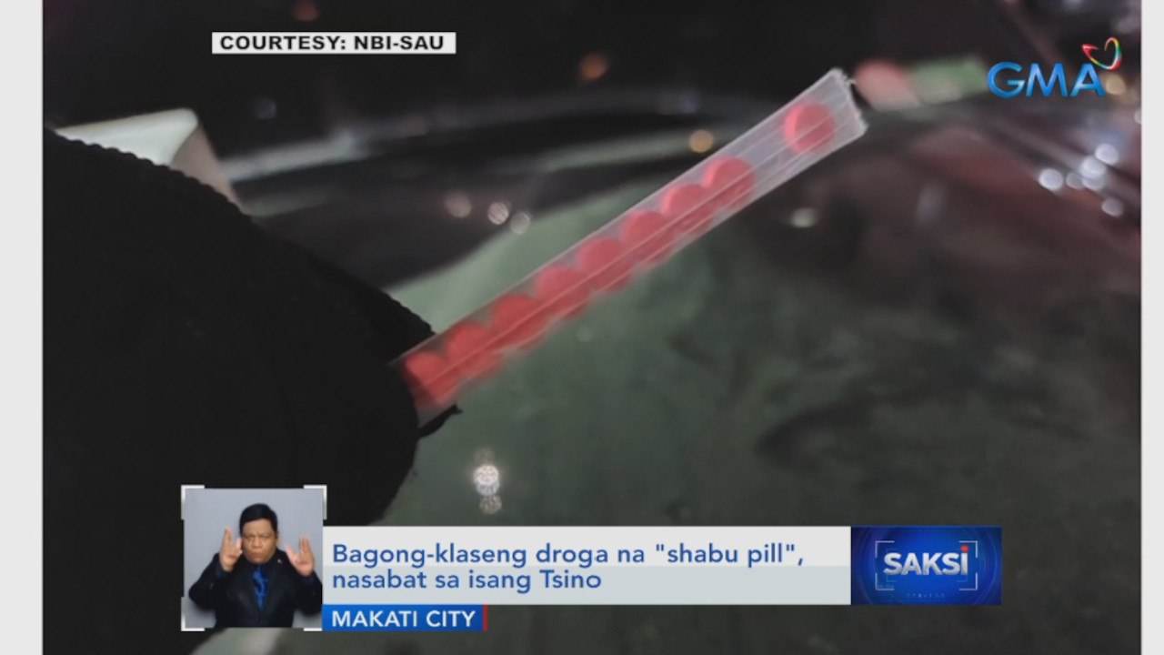 Bagong-klaseng droga na "shabu pill", nasabat sa isang Tsino | Saksi