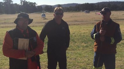 Bega District News, Bemboka Bushfire August 2018, Aerial crews interview