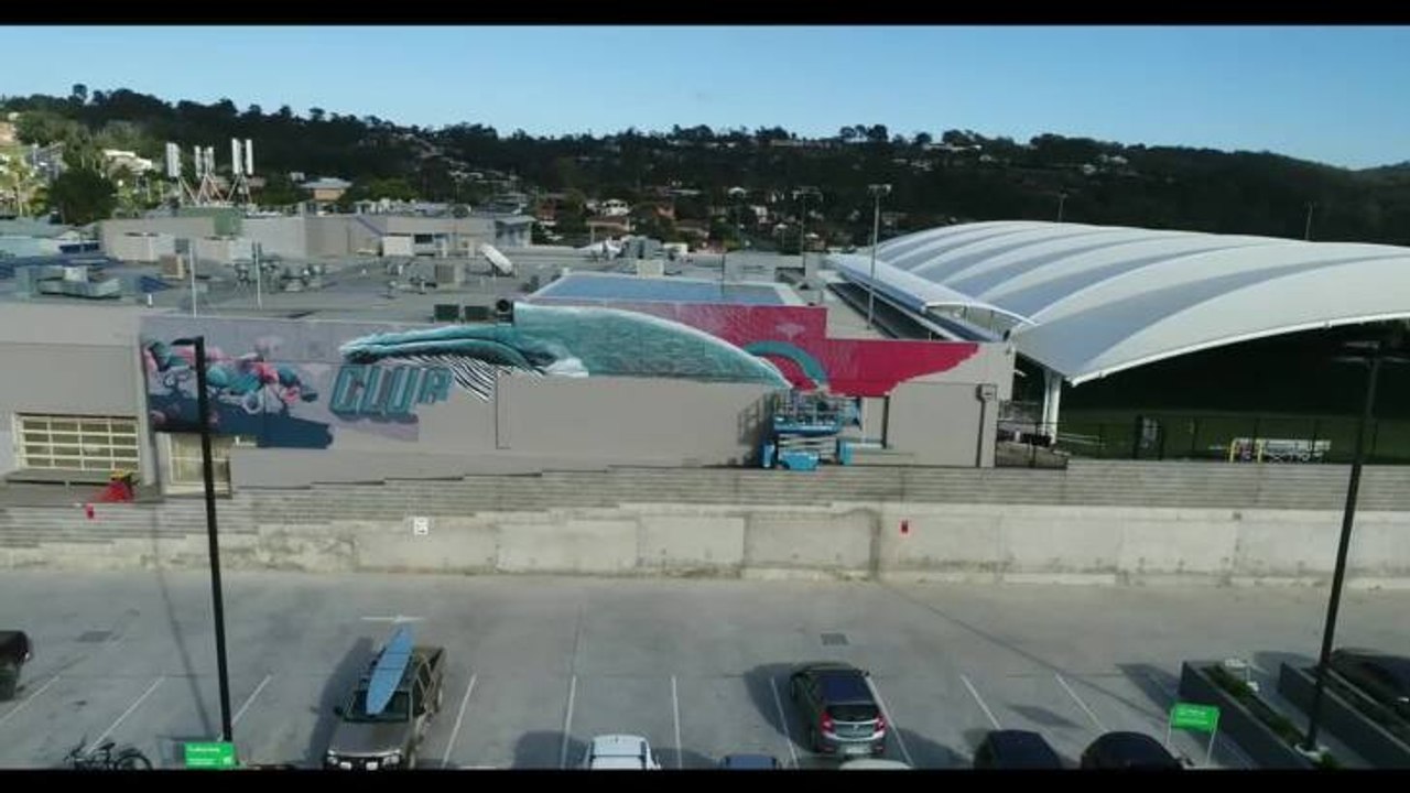 Mural progress at Club Sapphire