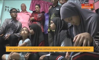 JPN beri khidmat kaunseling kepada anak mangsa kemalangan maut