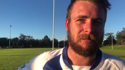 Corey Schafer - Merimbula Bulldogs captain post-match Sharks game