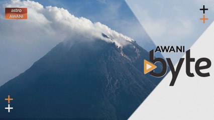 #AWANIByte: Gunung Merapi meletus, sembur debu dan kepulan asap 2,000 meter ke udara