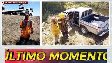 ¡Cuatro heridos, deja volcamiento en la CA-5, Siguatepeque!