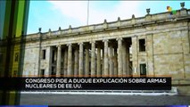 teleSUR Noticias 15:30 17-03: Solicitan explicación sobre armamento de EE.UU. en Colombia