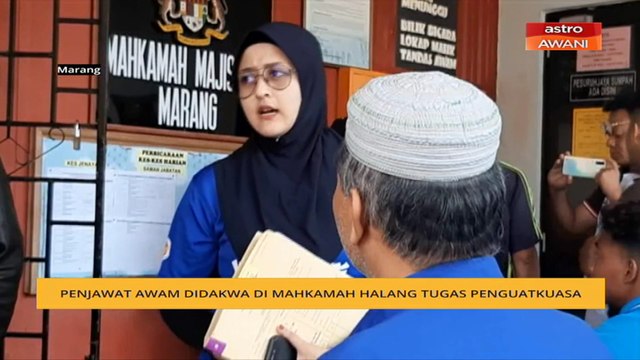 Penjawat awam didakwa di mahkamah halang tugas penguatkuasa