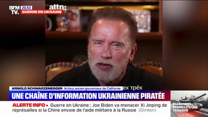 Arnold Schwarzenegger: "Je sais que votre gouvernant vous a dit que c'était une guerre pour dénazifier l'Ukraine. Ce n'est pas vrai, l'Ukraine est un pays avec un président juif dont les trois oncles ont été tués par les nazis"