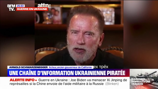 Arnold Schwarzenegger: Je sais que votre gouvernant vous a dit que c'était une guerre pour dénazifier l'Ukraine. Ce n'est pas vrai, l'Ukraine est un pays avec un président juif dont les trois oncles ont été tués par les nazis