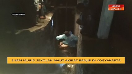 Enam murid sekolah maut akibat banjir di Yogyakarta