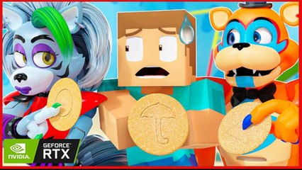 FREDDY, ROXY & STEVE MINECRAFT - FNAF SECURITY BREACH & MINECRAFT ANIMATION! #12