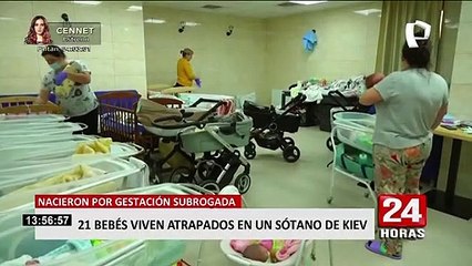 Ucrania: 21 bebés permanecen refugiados en sótano de kiev sin poder ver a sus padres