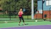 ILLAWARRA MERCURY Wollongong tennis star Renee McBryde playing on a court about to be resurfaced at Wollongong Tennis Club. Video: Greg Ellis
