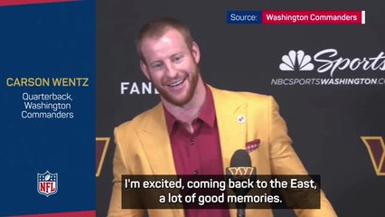 Wentz 'excited' to get started as new Commanders QB