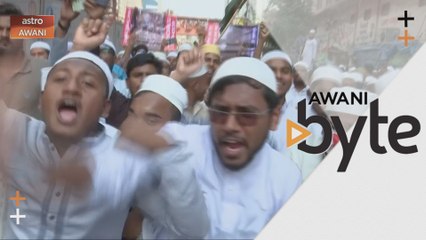 #AWANIByte: Orang Islam di Bangladesh bantah undang-undang kewarganegaraan India