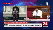 Moción de interpelación: Hernán Condori respondió ante el Congreso por cuestionamientos en su contra