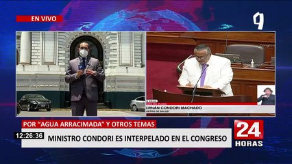 Moción de interpelación: Hernán Condori respondió ante el Congreso por cuestionamientos en su contra