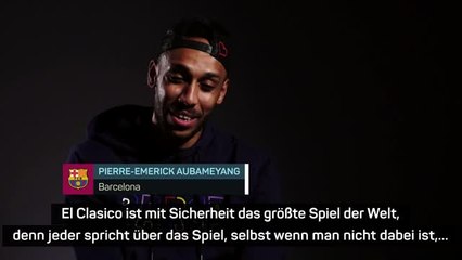 Video herunterladen: Auba: “Der Clasico ist das größte Spiel der Welt”