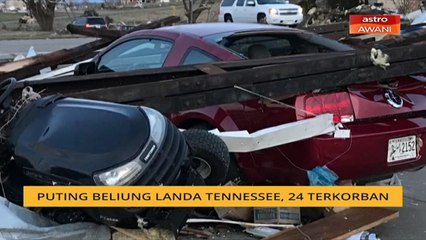 Puting beliung landa Tennessee, 24 terkorban