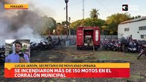 Se incendiaron más de 150 motos en el corralón municipal