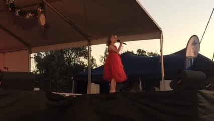 Emma sings at Shellharbour carols