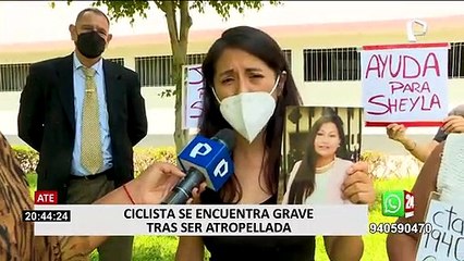 Ate: ciclista se encuentra en UCI tras ser atropellada por furgoneta