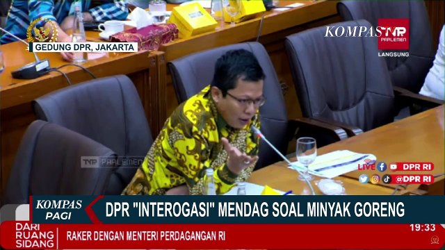 Diinterogasi DPR Soal Minyak Goreng, Mendag Pastikan Pemerintah Tidak Kalah oleh Pengusaha