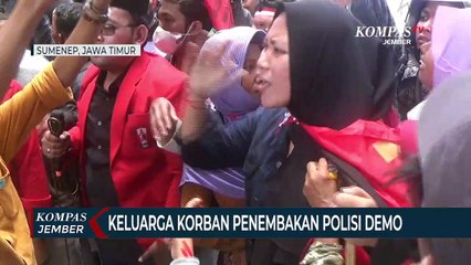 Keluarga Korban Penembakan Polisi Demo Polres Sumenep