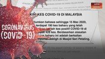 COVID-19: 190 kes baharu direkodkan, jumlah meningkat kepada 428 kes