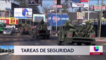 Arribaron a Tijuana 400 elementos del ejército mexicano.