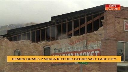 Gempa bumi 5.7 skala ritcher gegar Salt Lake City
