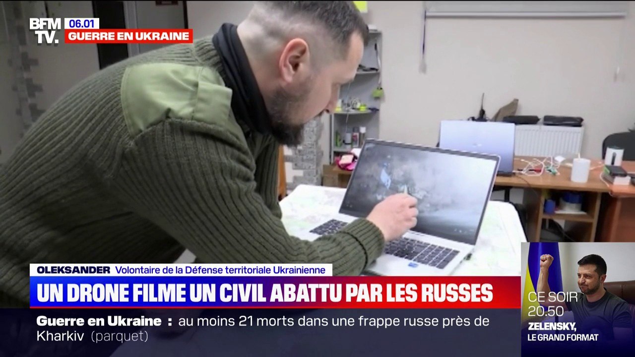 Guerre en Ukraine: un drone filme un civil abattu par les soldats russes