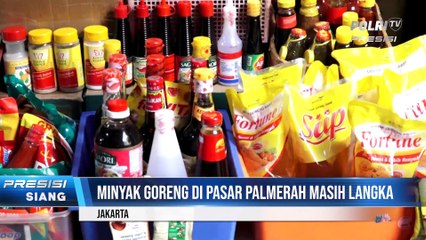 Minyak Goreng di Pasar Palmerah Masih Langka