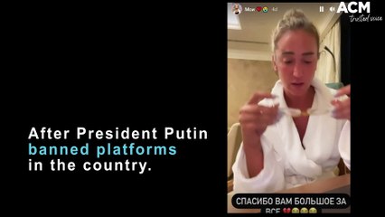 Russian social media influencers bid tearful goodbyes after ban | March 18, 2022 | ACM