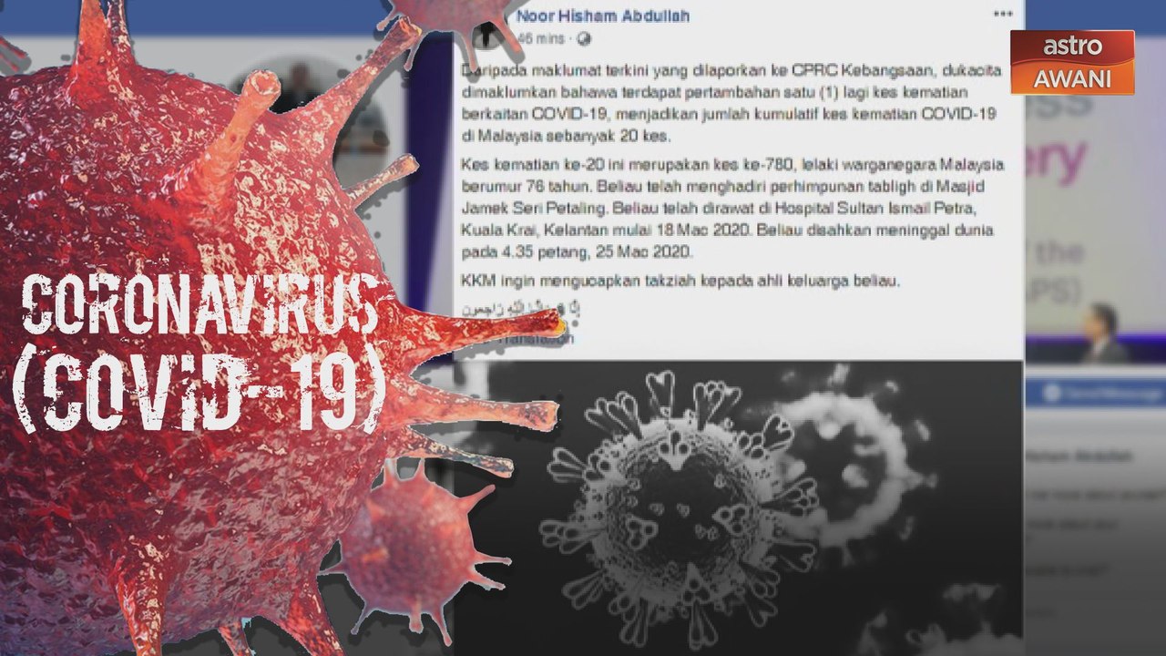 COVID-19: Kes kematian ke-20 dicatatkan