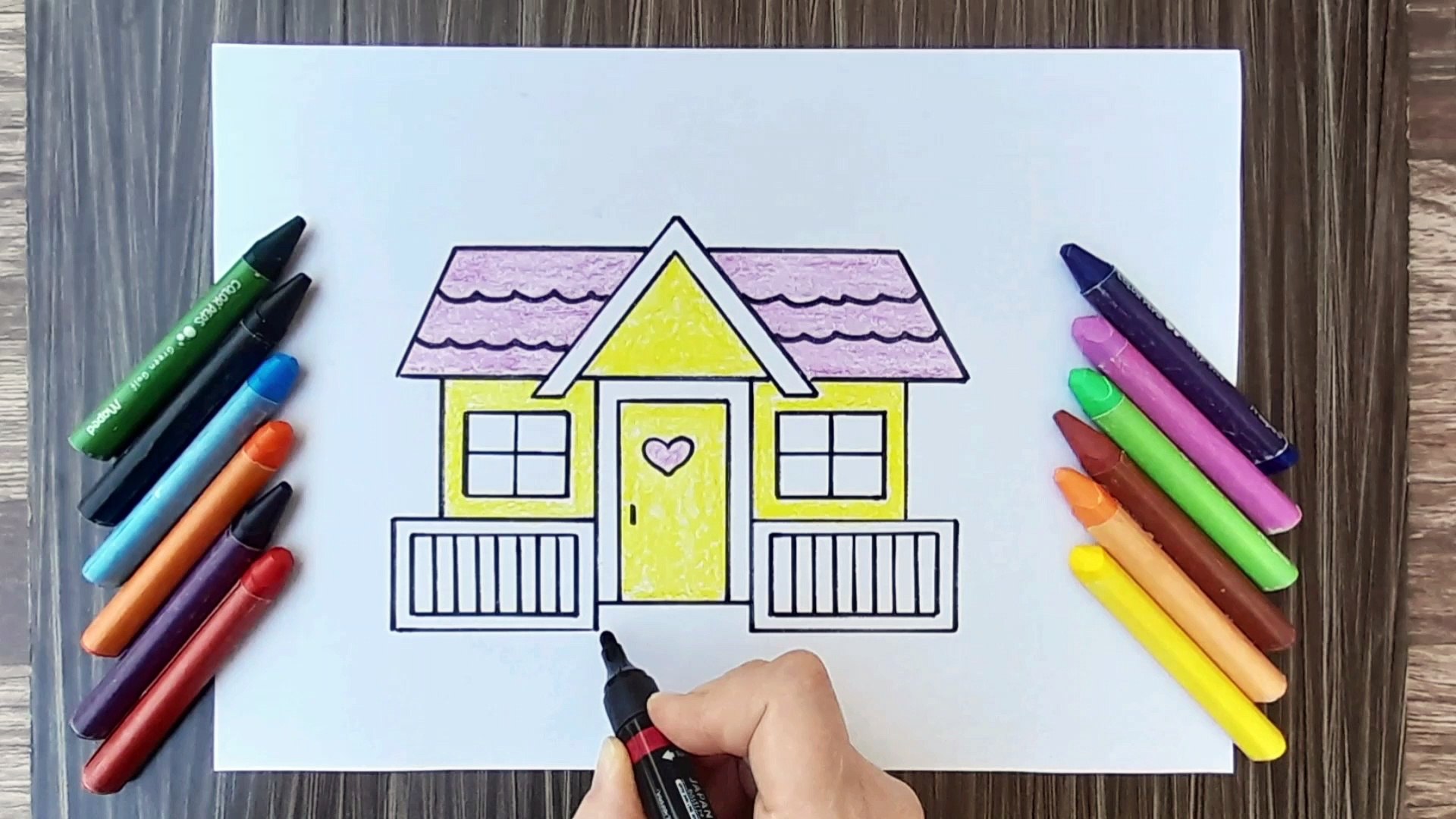 HOW TO DRAW A HOUSE,EASY DRAWING,STEP BY STEP DRAWING FOR KIDS,EASY ART -  video Dailymotion