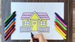 HOW TO DRAW A HOUSE,EASY DRAWING,STEP BY STEP DRAWING FOR KIDS,EASY ART